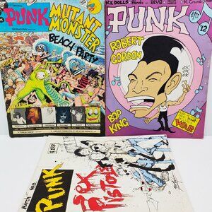 Punk Magazine 3 Issues 1970s Ramones Warhol R Crumb NY Dolls (Age, Please Read)